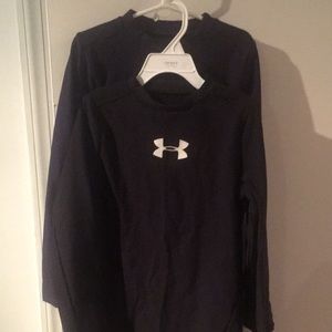 UnderArmour top - navy blue Youth large and one medium black